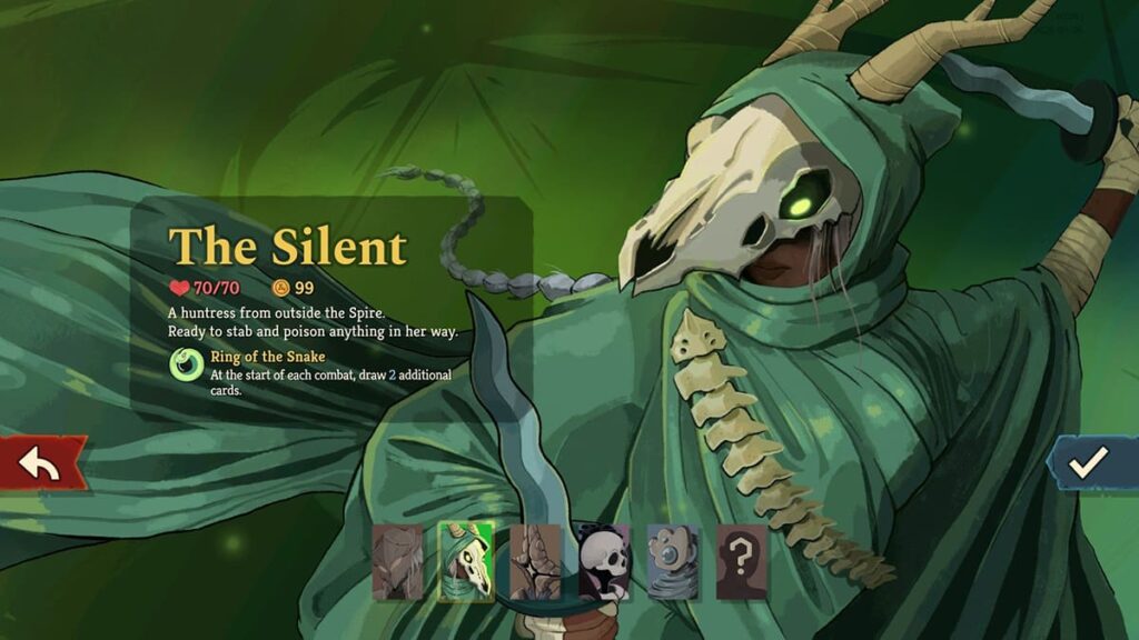 Profile image for the Slay the Spire 2 class The Silent.