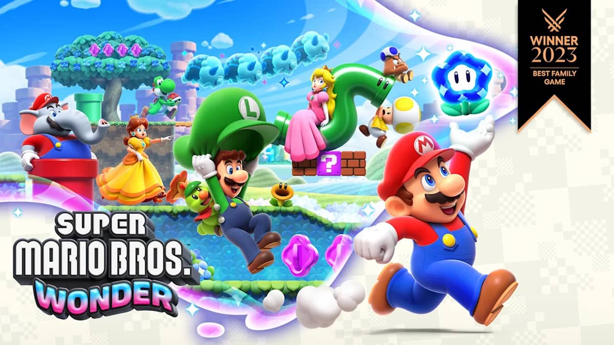 Cover image for the game Super Mario Bros. Wonder by Nintendo, with the Switch 2 release date on March 26, 2026.