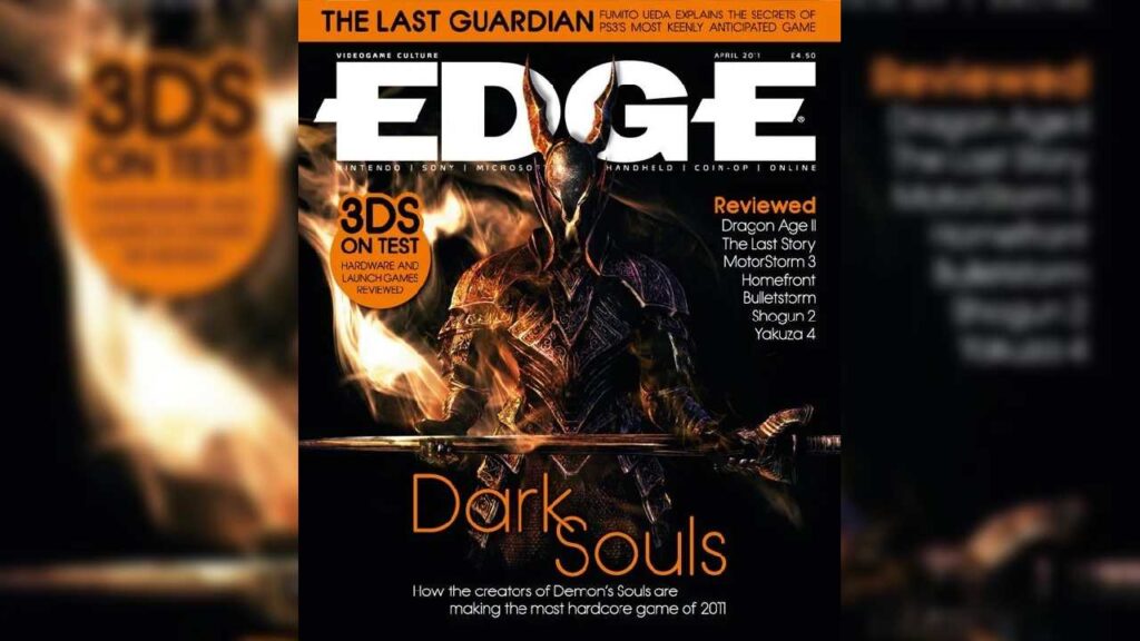 EDGE Magazine cover showing Dark Souls