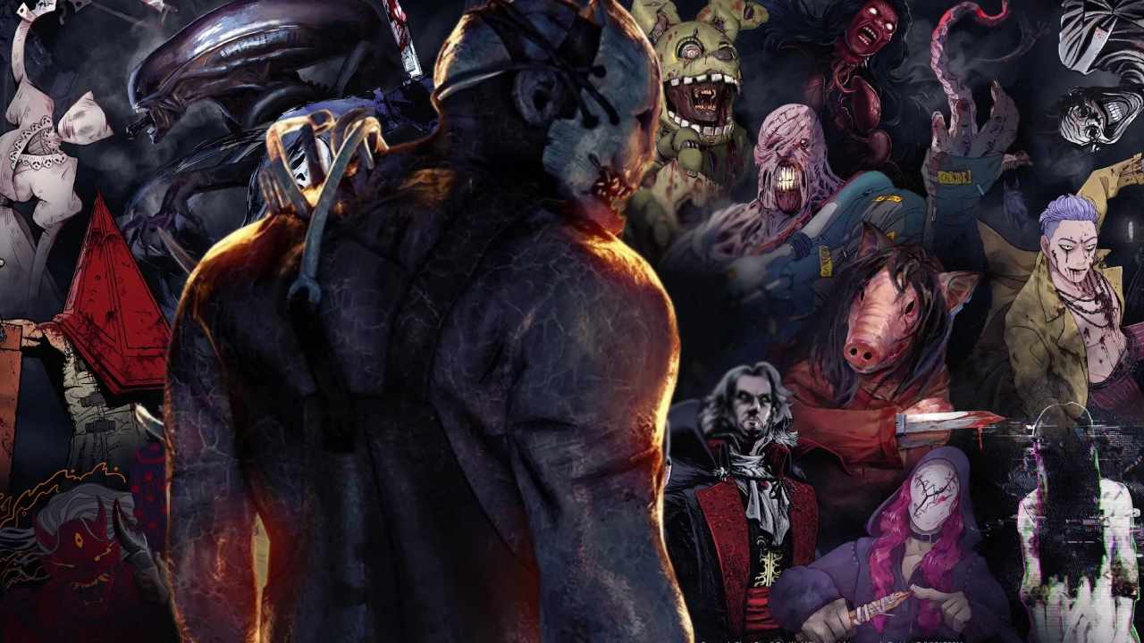 Dead by Daylight characters standing together