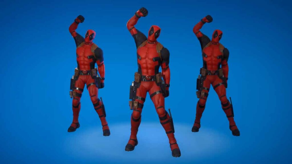 Bye Bye Bye Fortnite emote performed by Deadpool