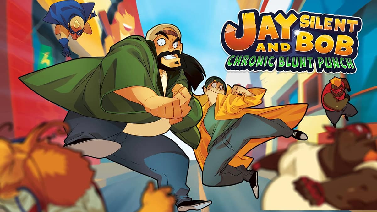 Cover image for the game Jay and Silent Bob: Chronic Blunt Punch by Interabang Entertainment and Atari, with the release date on April 20, 2026.