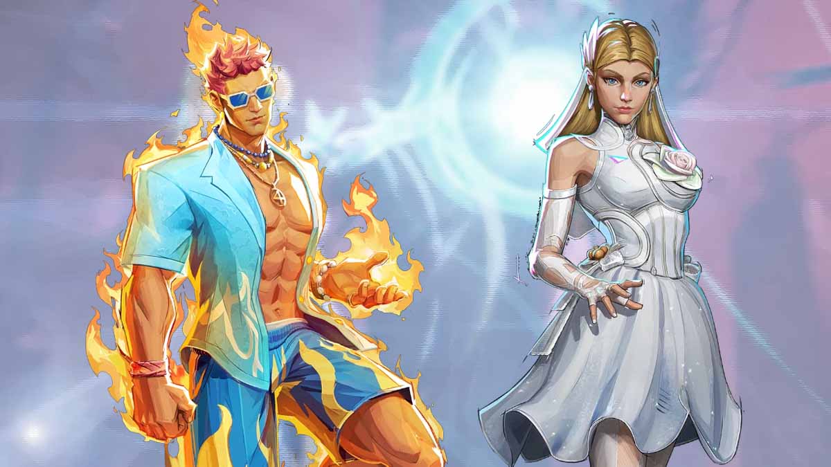 Human Torch and Invisible Woman in Marvel Rivals