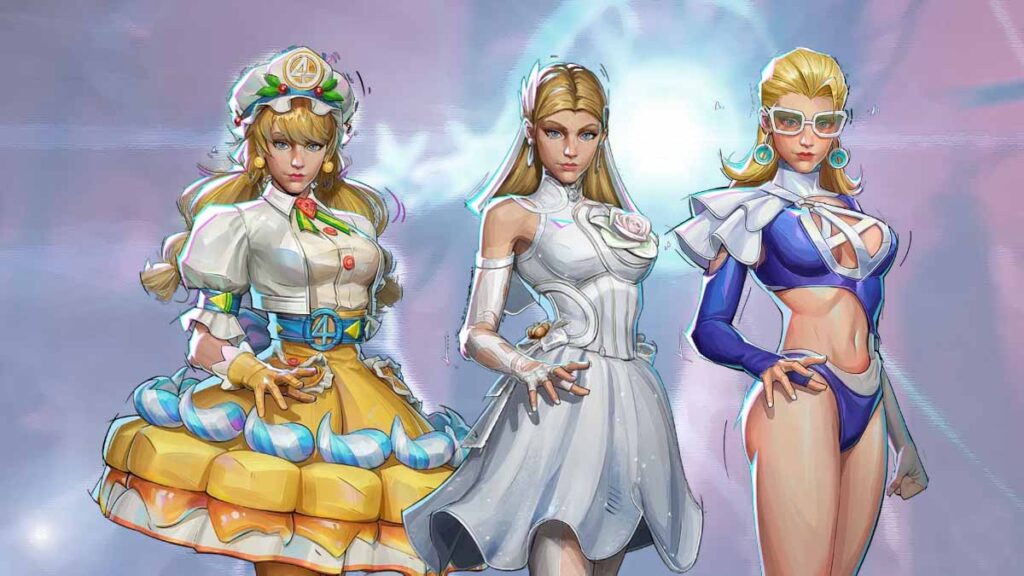 Legendary Invisible Woman skins in Marvel Rivals