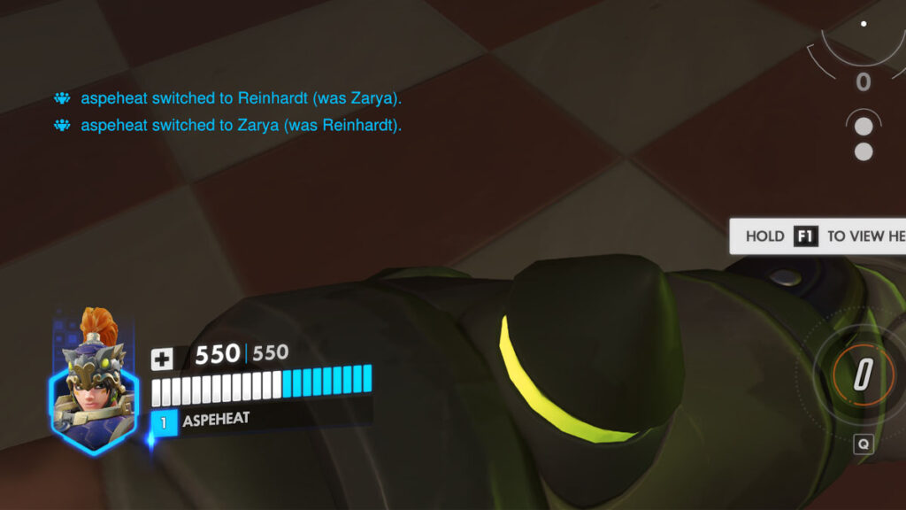 Overwatch gameplay with Zarya