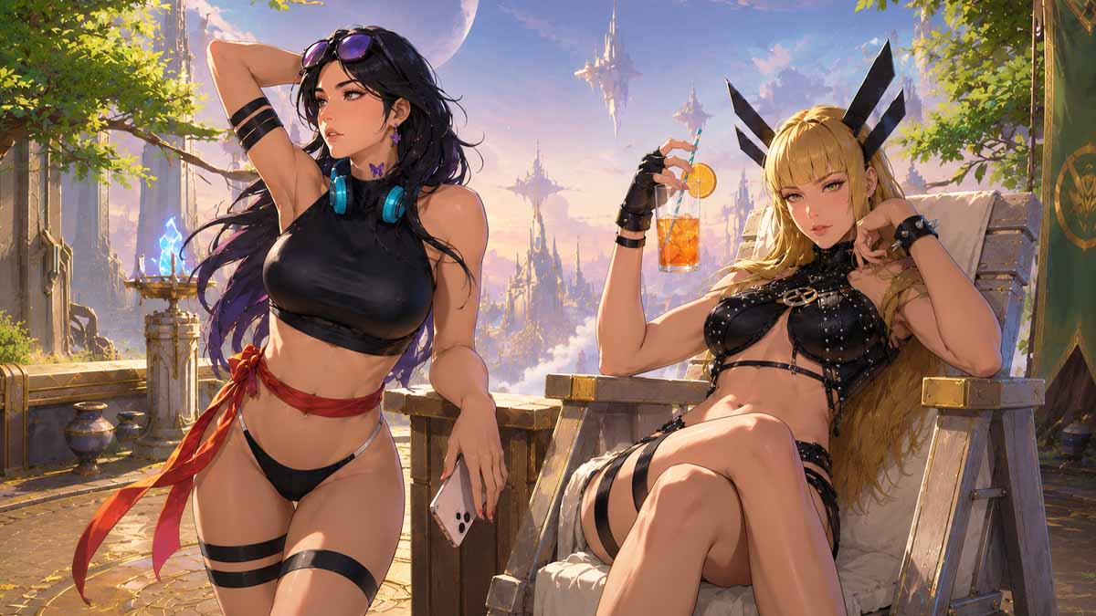 Magik and Psylocke summer skins in Marvel Rivals