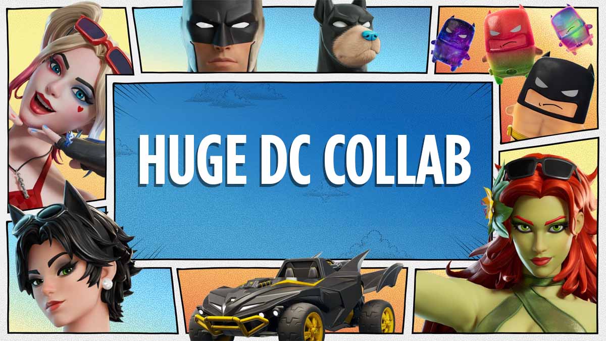 Fortnite leak reveals huge DC summer collab with Batman, Harley Quinn, Batmobile and more