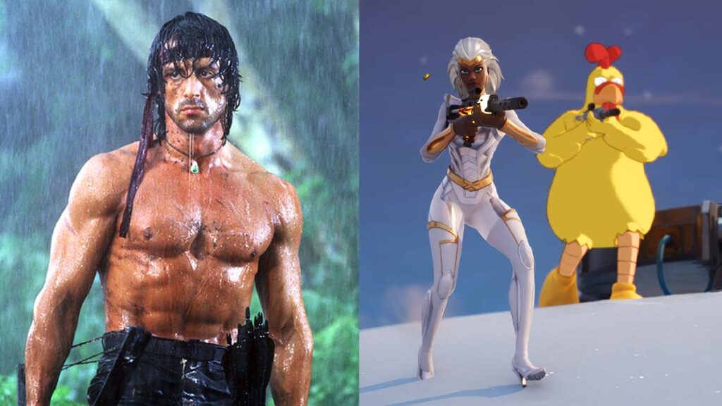 Rambo skin in Fortnite