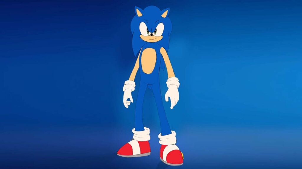 Sonic skin in Fortnite