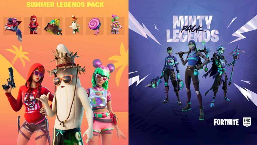 Fortnite Summer and Minty Legends Packs
