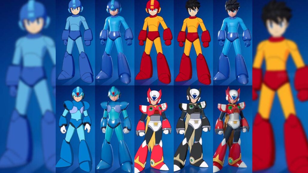 Mega Man skins in Fortnite