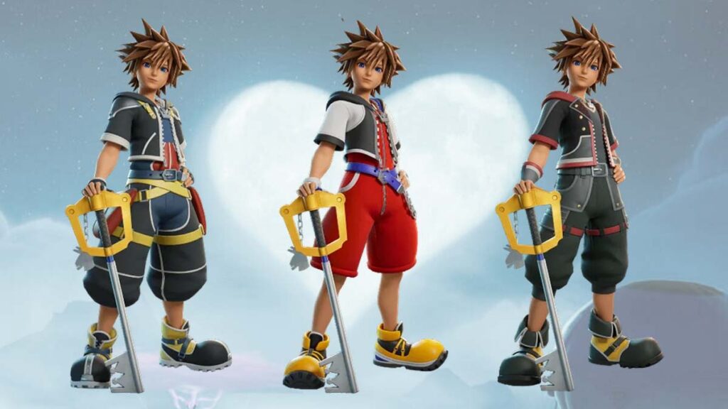 Sora skin in Fortnite and its styles