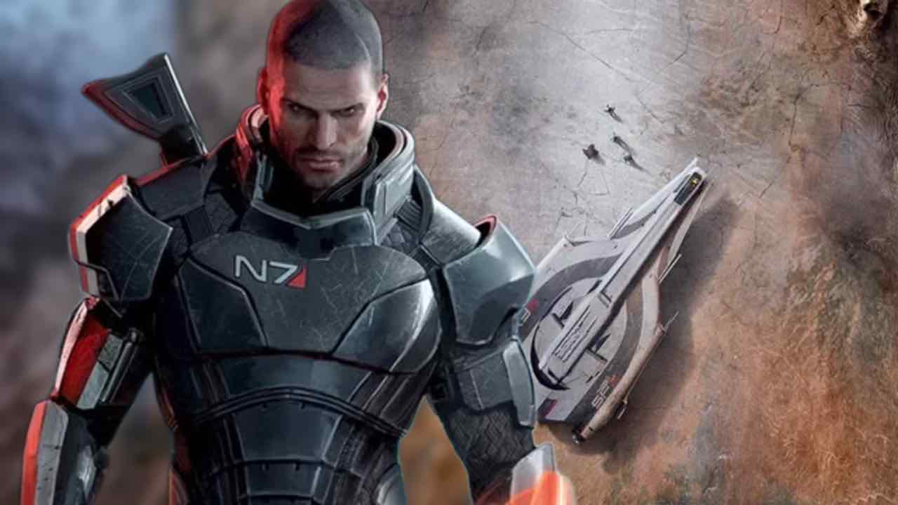 Mass Effect 4 wallpaper behind Commander Shepard