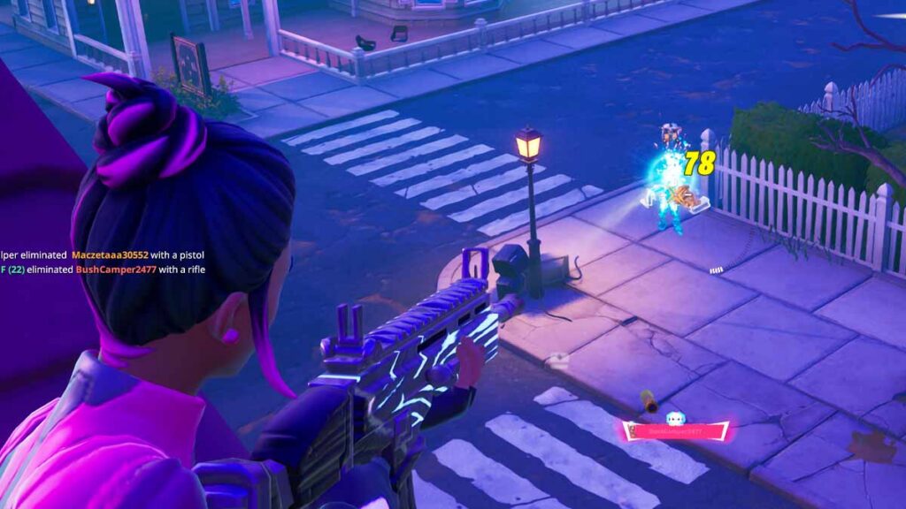 Fortnite headshot elimination