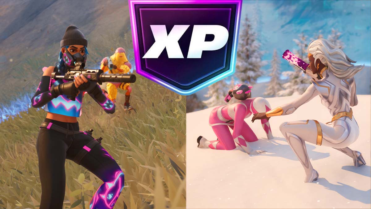 Fortnite characters with XP