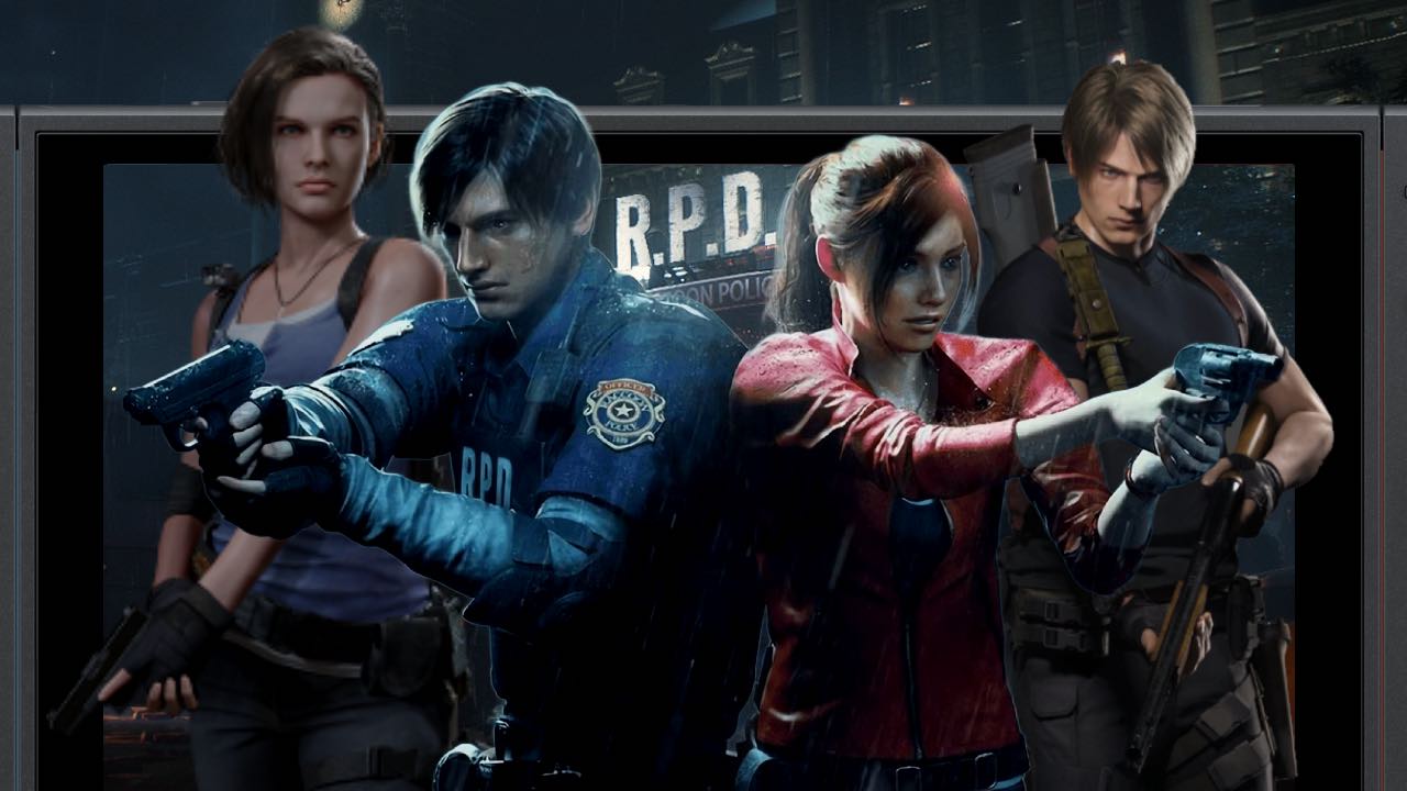 Resident Evil 2 3 and 4 Remake characters on Nintendo Switch 2