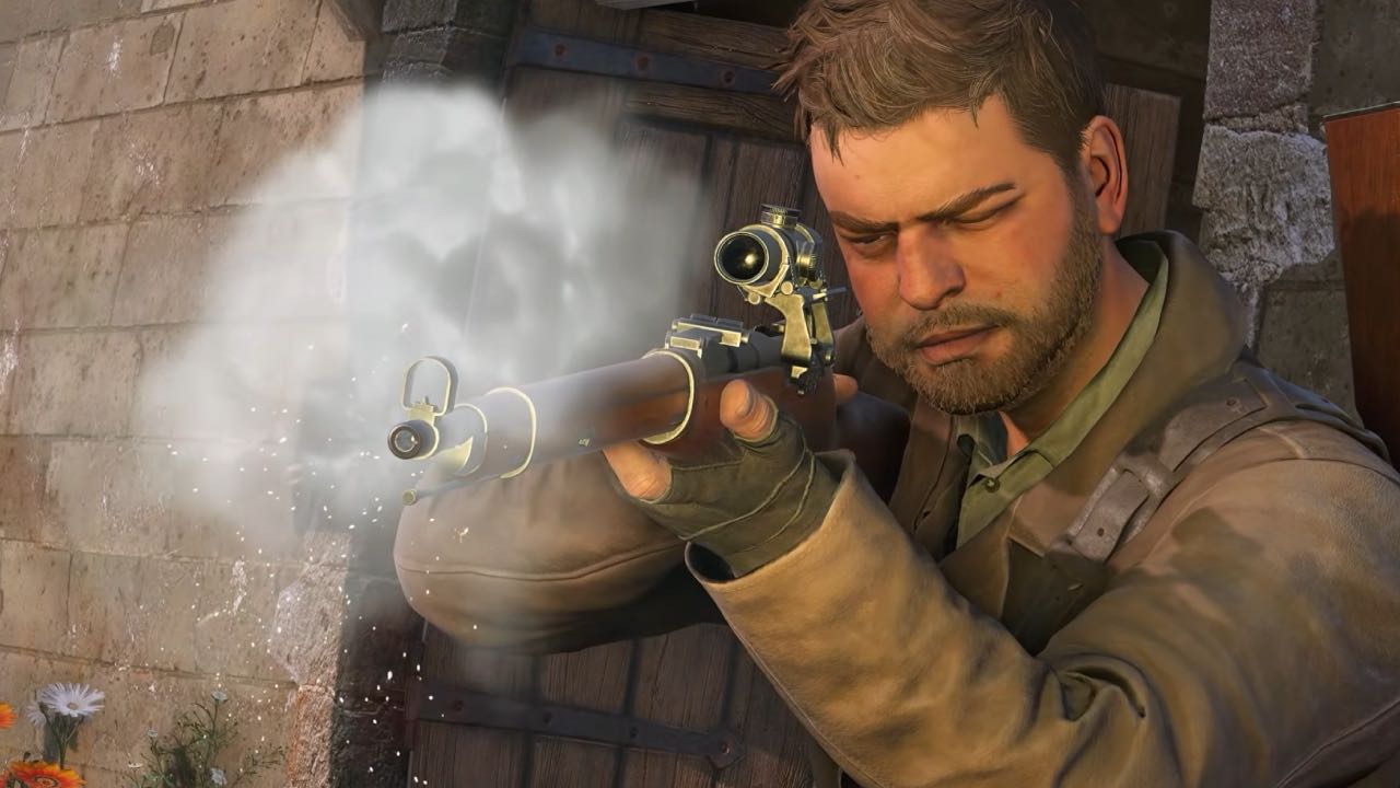 Sniper Elite: Resistance - man shooting sniper rifle - Rebellion game