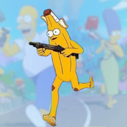 Peely x The Simpsons original skin